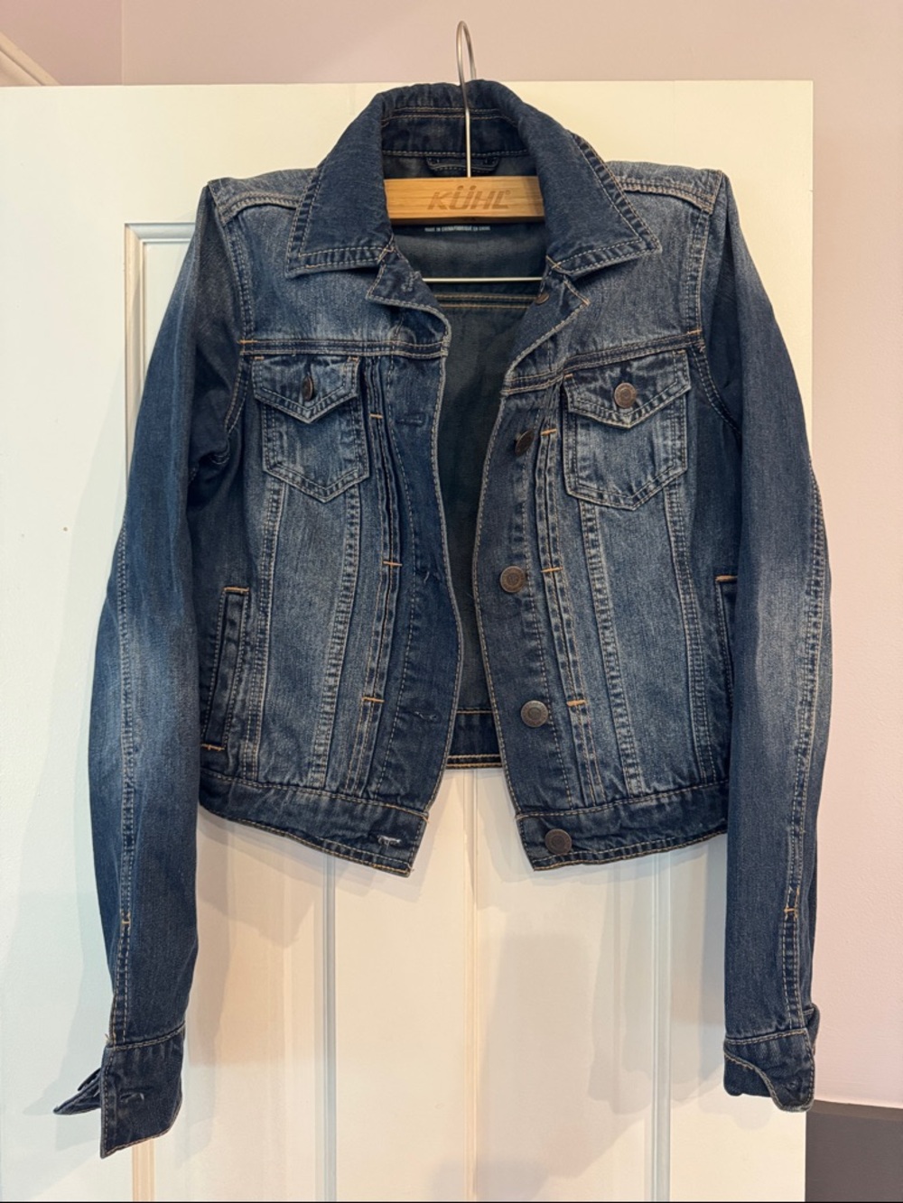 Aeropostale Cropped Blue Denim Jacket - Women's Jean Coat